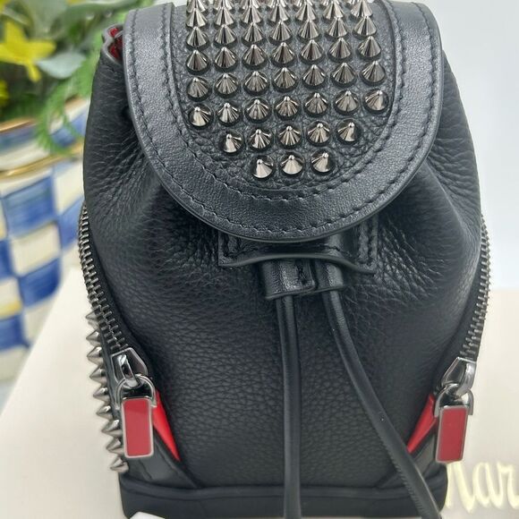 Christian Louboutin explorafunk key ring studded Crossbody bag made in Italy - Picture 10 of 16